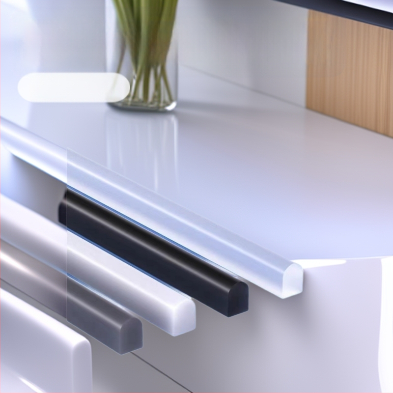 Самозалепващ U-образен воден ограничител за баня, врати и прозорци — естествен каучук, устойчив на високи температури, износоустойчив и корозионно устойчив, водо- и прахоустойчив уплътнител