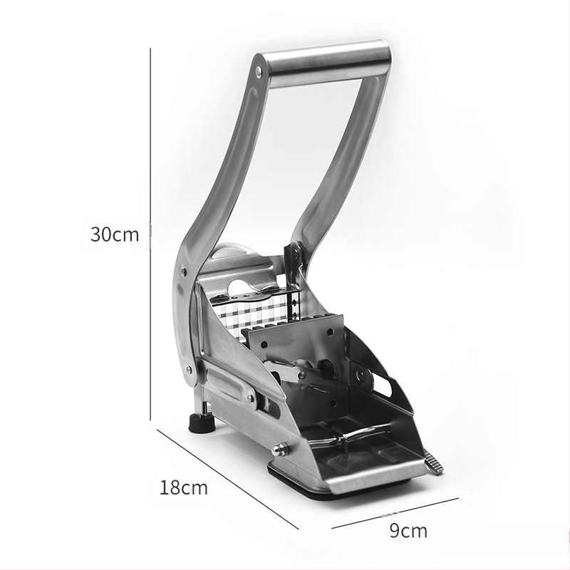 Bulvių pjaustytuvas su siurbtuku — Daugiafunkcis daržovių pjaustytuvas, 430 nerūdijantis plienas, 2022 leidimas