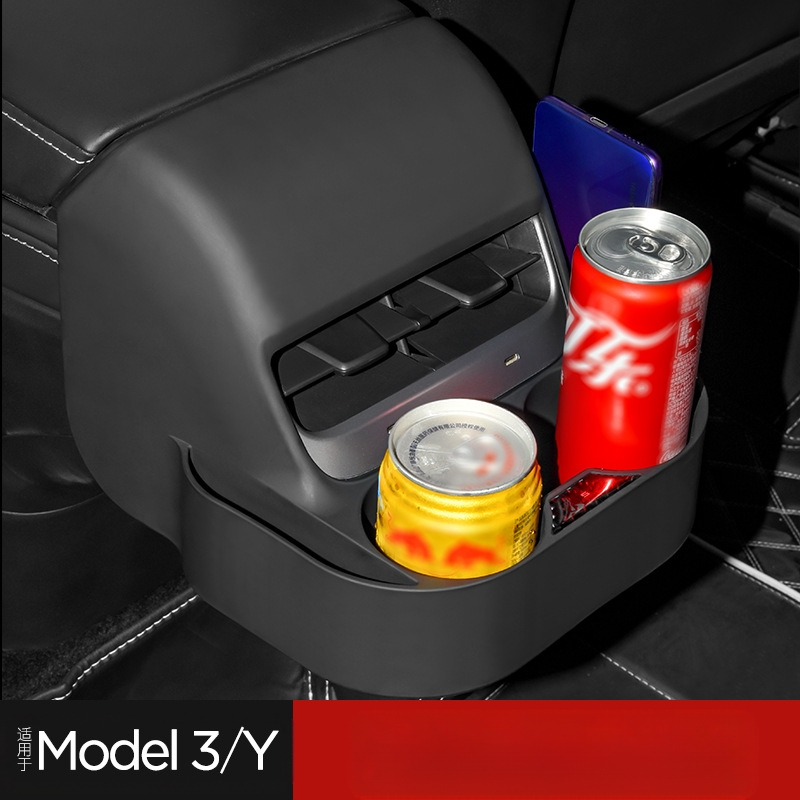Kingsmith plastmasas ūdens krūzes turētājs aizmugures gaisa izplūdei Tesla Model 3 / Model Y – iekšējā modifikācija ar licencētu privāto zīmolu