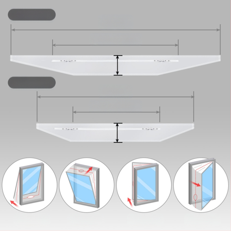 Pārvietojams kondicioniera blīvēšanas audums - UV aizsardzība, ūdensnecaurlaidīgs, piemērots slīdošam logam, siltināšana un enerģijas taupīšana