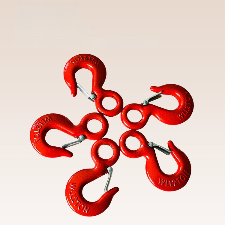 Кука за повдигане с пръстеново око, 45# въглеродна стомана, 2-тонова товароподемност, за повдигане и издърпване