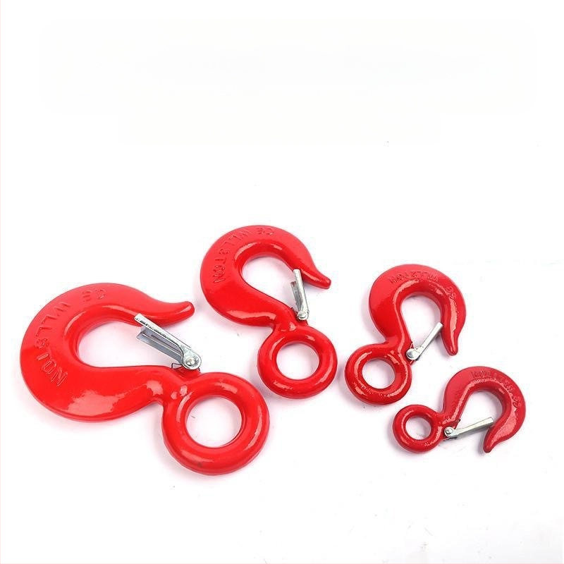 Кука за повдигане с пръстеново око, 45# въглеродна стомана, 2-тонова товароподемност, за повдигане и издърпване