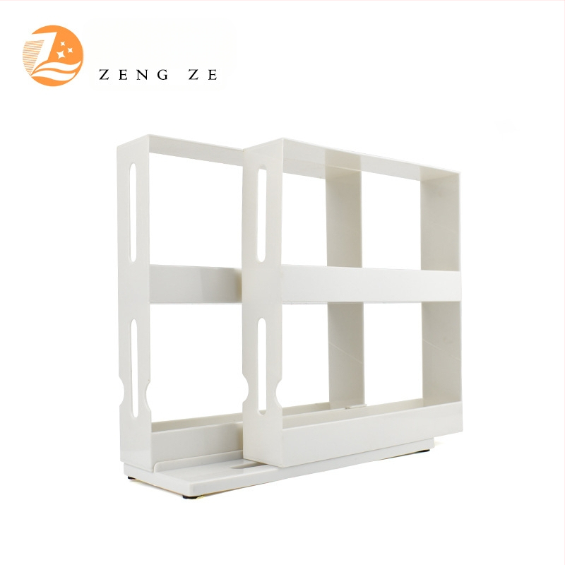 Daugiasluoksnė saugykla prieskoniams ir vaistams, pasukamas plastikinis laikiklis