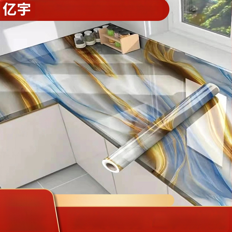 Декоративен кухненски стенен стикер, водоустойчив, модел 241500541, 1 бр., модерен минималистичен плосък стенен стикер