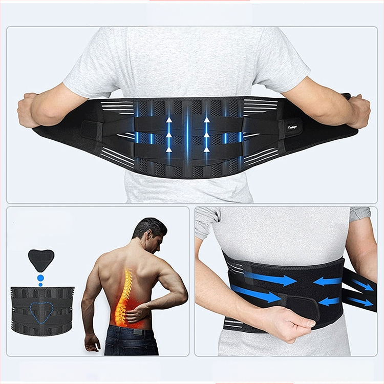 Juosmens diržas su plieno plokštės atrama, kvėpuojanti tinklelio medžiaga, dviguba suspaudimo funkcija, universalus krepšiniui ir fitnesui