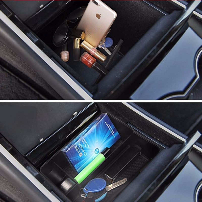 Централна конзолна кутия за съхранение, сгъваема водоустойчива органайзер за универсални автомобили