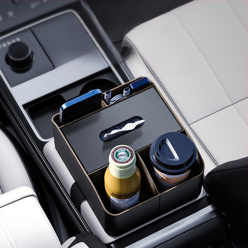 Кутия за подлакътник в автомобил - кожа, централна конзола, универсална съвместимост, персонализируема, Cabron