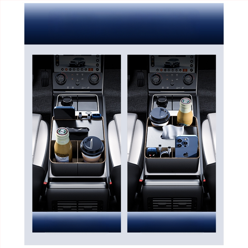 Кутия за подлакътник в автомобил - кожа, централна конзола, универсална съвместимост, персонализируема, Cabron