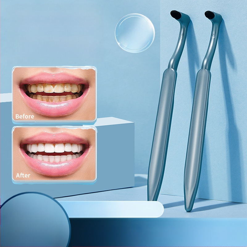 Zobu traipu notīrīšanas birste ar L formas galvu pieaugušajiem (Modeļa G2069, Zīmols xixi, Rokas darbs)