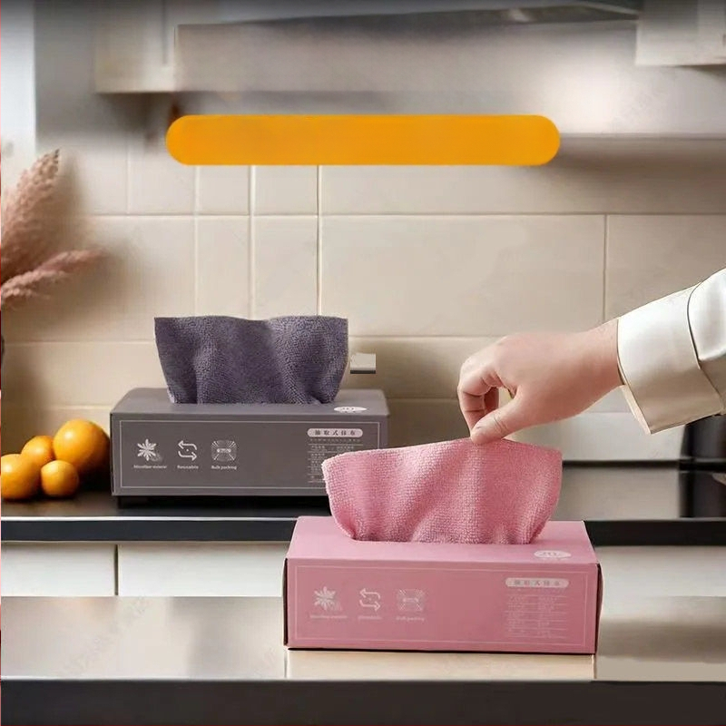 Mikropluošto virtuvės rankšluostis indams ir dubenims, drėgnas-sausas dviejų naudojimo režimų, plaunamas