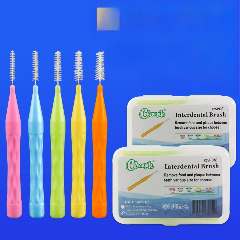 I formos tarpdančių šepetėlis — rankinis, 100 vnt., Cleanpik