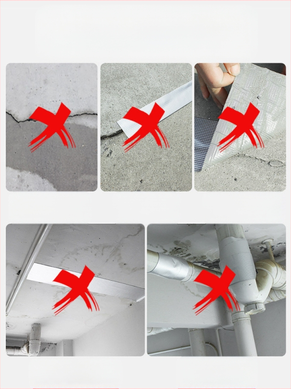 Butila lente noplūžu labošanai — augsta temperatūras izturība, gumijas aizmugure, piemērota virtuves un jumta noplūdēm