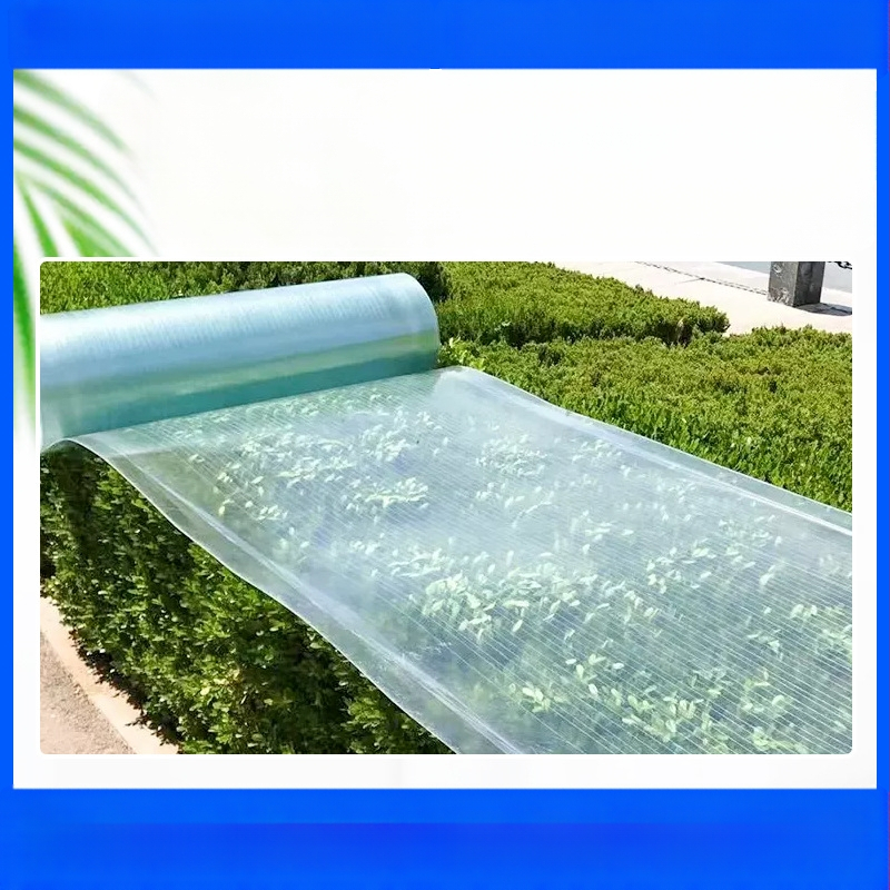 FRP skaidri apšvietimo plokštė šiltnamiui – ugniai atspari, 0,8–3 mm