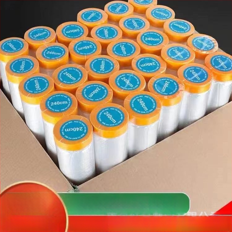 Еднократна пластмасова защитна покривка за мебели, прозрачен филм, печат на лого и персонализация