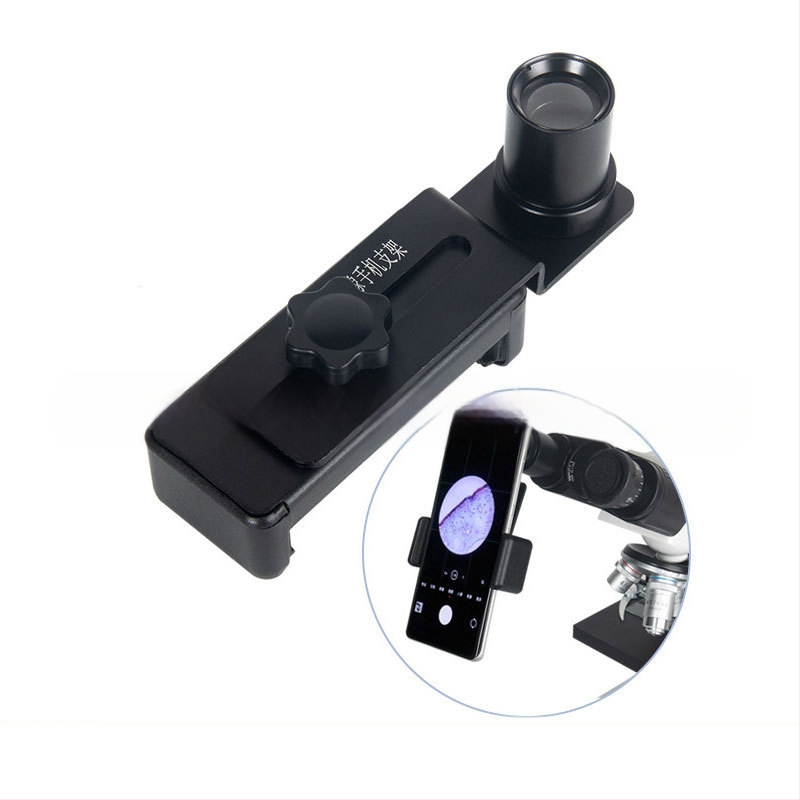 Metalo telefono klipas mikroskopui, 12,5× okuliaras mikroskopinei stebėjimui