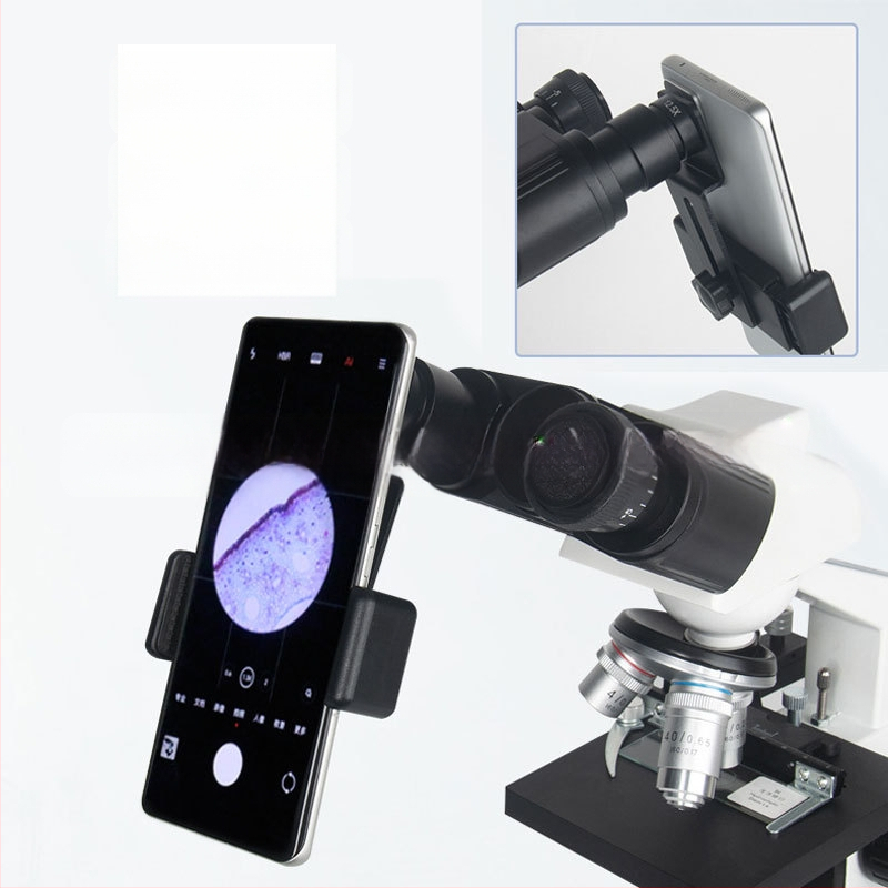 Metalo telefono klipas mikroskopui, 12,5× okuliaras mikroskopinei stebėjimui