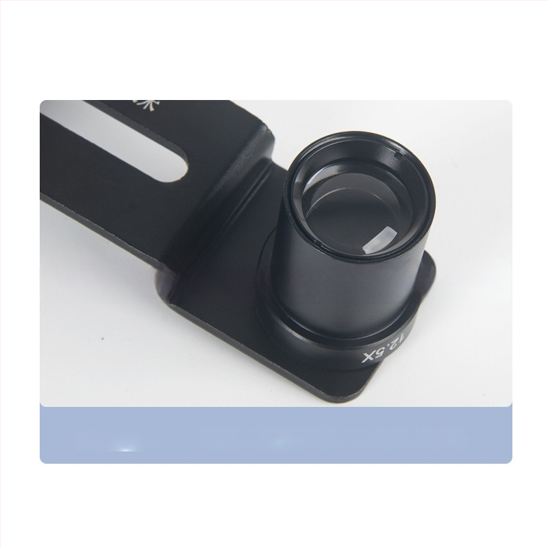 Metalo telefono klipas mikroskopui, 12,5× okuliaras mikroskopinei stebėjimui