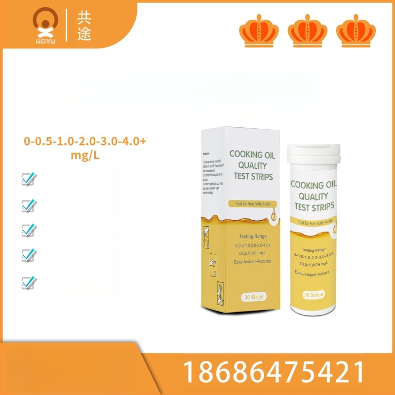 Olajsav-tesztcsík (PET), 30 darab, akváriumi berendezés