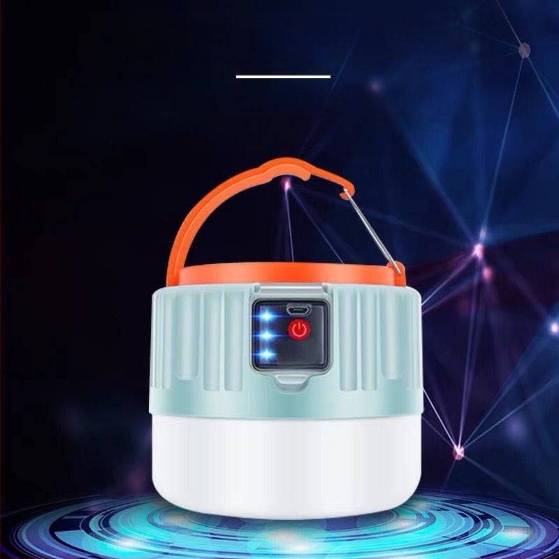 LED соларна къмпинг лампа с дистанционно управление, презареждаща се, външна палаткова светлина, 3.7V 10W