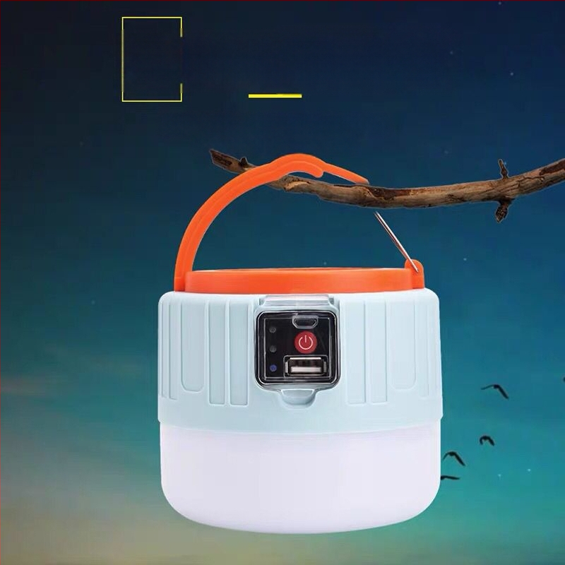 LED соларна къмпинг лампа с дистанционно управление, презареждаща се, външна палаткова светлина, 3.7V 10W