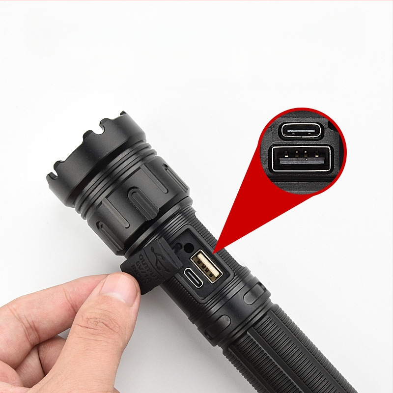 Rankinis LED žibintas su COB šoniniu apšvietimu, 1000 lm, Type-C įkrovimas, IP44