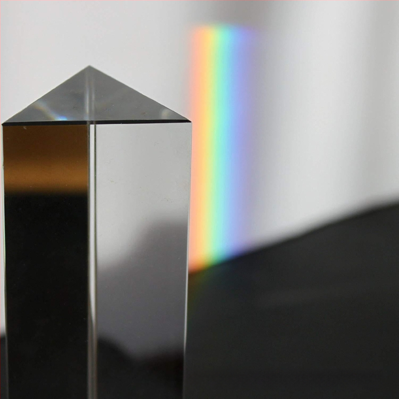 Háromszög alakú optikai prizma kristályüvegből, fotózásra és videózásra, Yangpu.