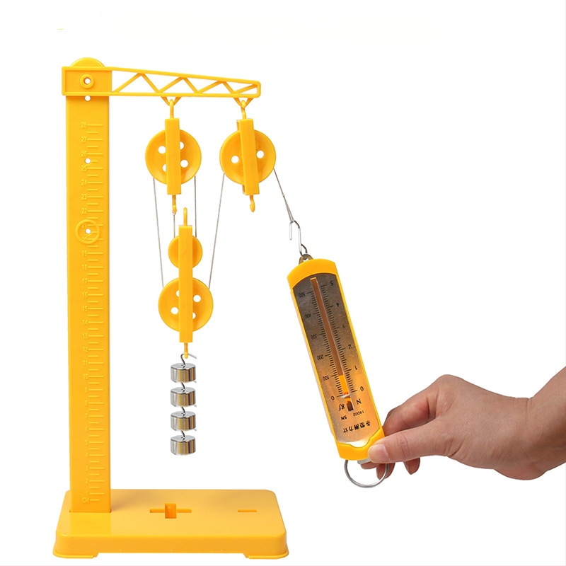 Експериментална ролкова система за физическа механика — фиксирана и подвижна ролка, за ученици от начален и среден курс; пластмасов корпус, марка Guangchuang