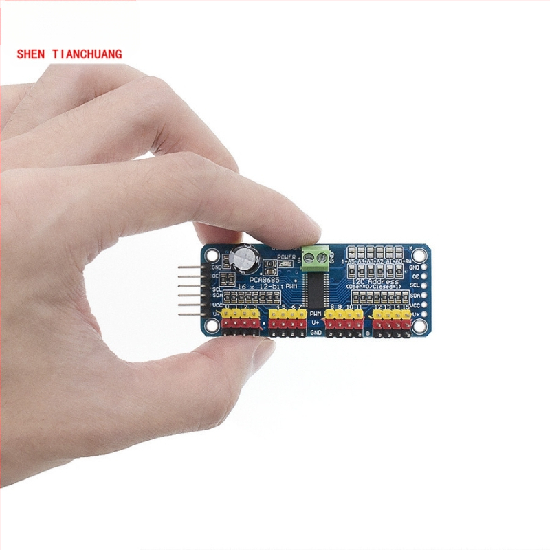 Arduino съвместим PCA9685 16-канален PWM I2C платка