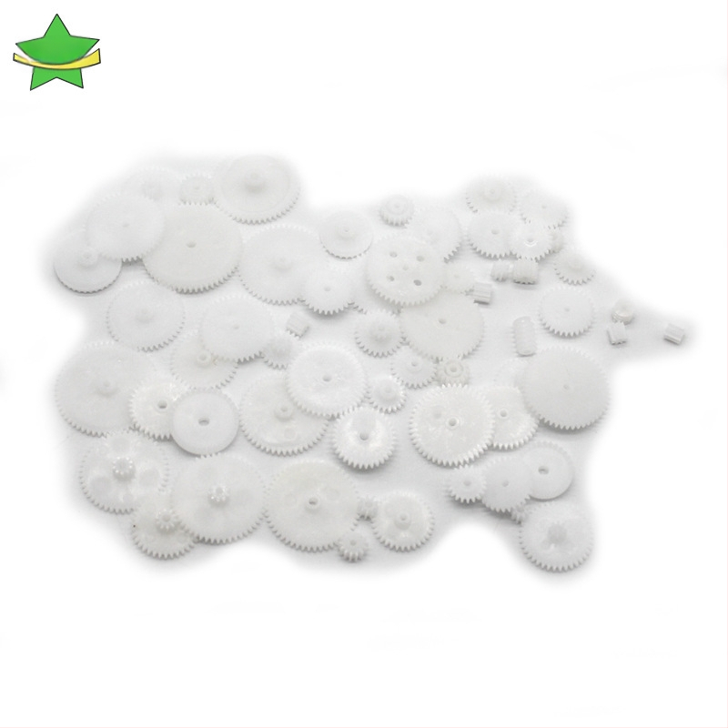 Robota zobu komplekts (58 dažādu plastmasas zobu komplektu, DIY pārnesumkastei)