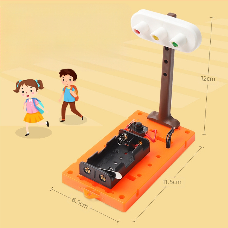 DIY satiksmes luktura zinātnes komplekts – ABS materiāls, nav elektrisks, daudzfunkcionāls izglītojošs modelis bērniem 4–6 gadi