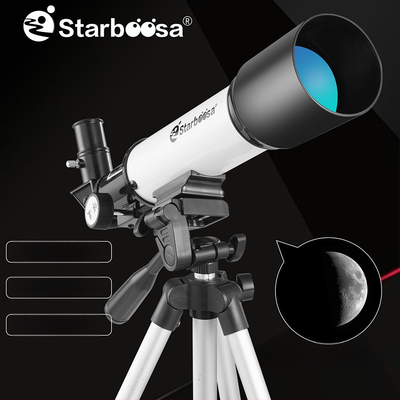 Astronominis teleskopas su aukšta raiška, didelis didinimas, modelis F36050AZM, trikojis stovas