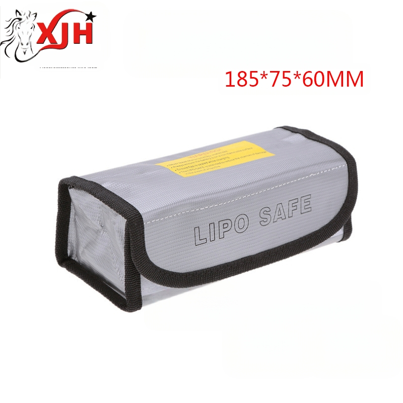 XJH Lidmodeles Li bateriju uzglabāšanas soma, Eksplozijām izturīga, Ugunsdroša, Liesmu noturība, Gumijas konstrukcija