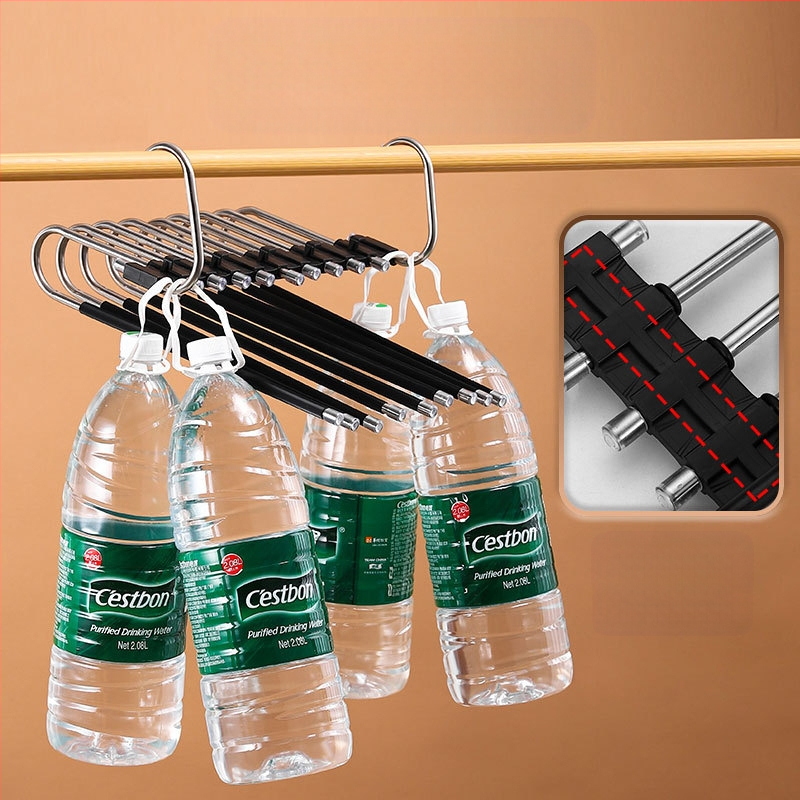 Xufeng kelnių laikiklis — daugiasluoksnis sulankstomas teleskopinis laikiklis, iš nerūdijančio plieno ir ABS, su priešslidžio paviršiumi, 50 vnt dėžutėje