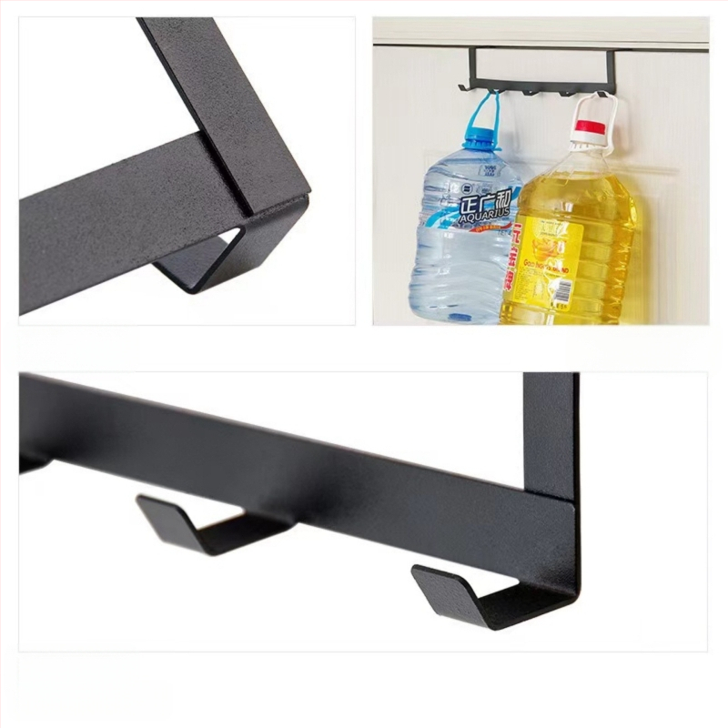 За врата — 5 реда железни закачалки, без пробиване, здраво натоварване, модел AD-6552, боядисано покритие