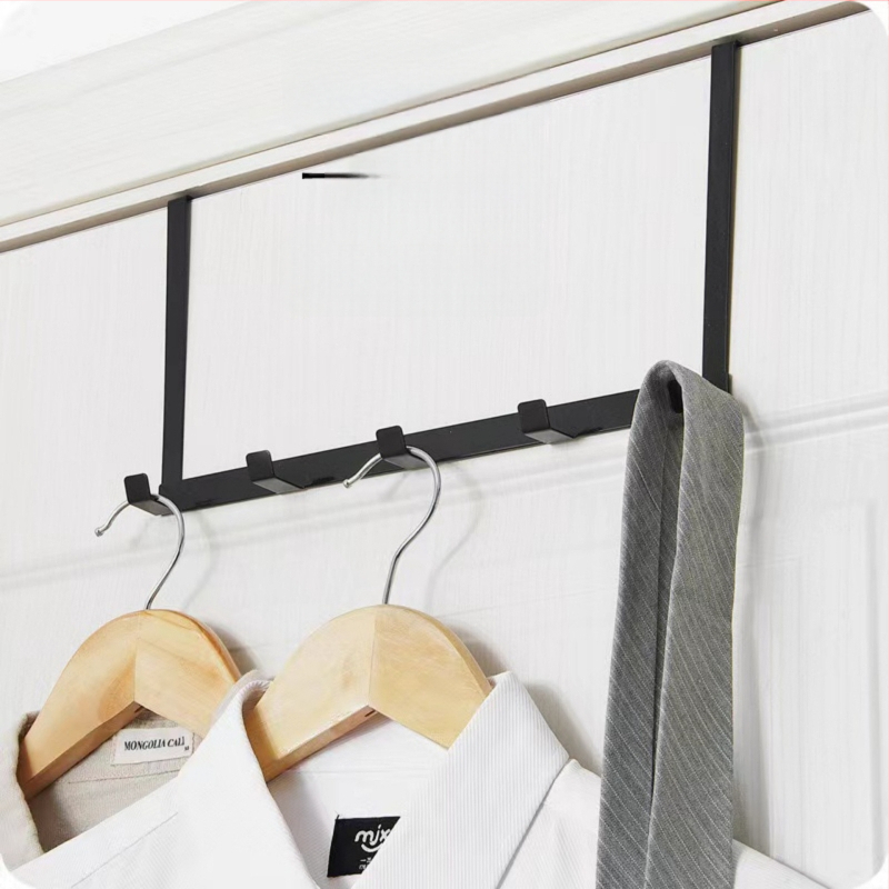 За врата — 5 реда железни закачалки, без пробиване, здраво натоварване, модел AD-6552, боядисано покритие