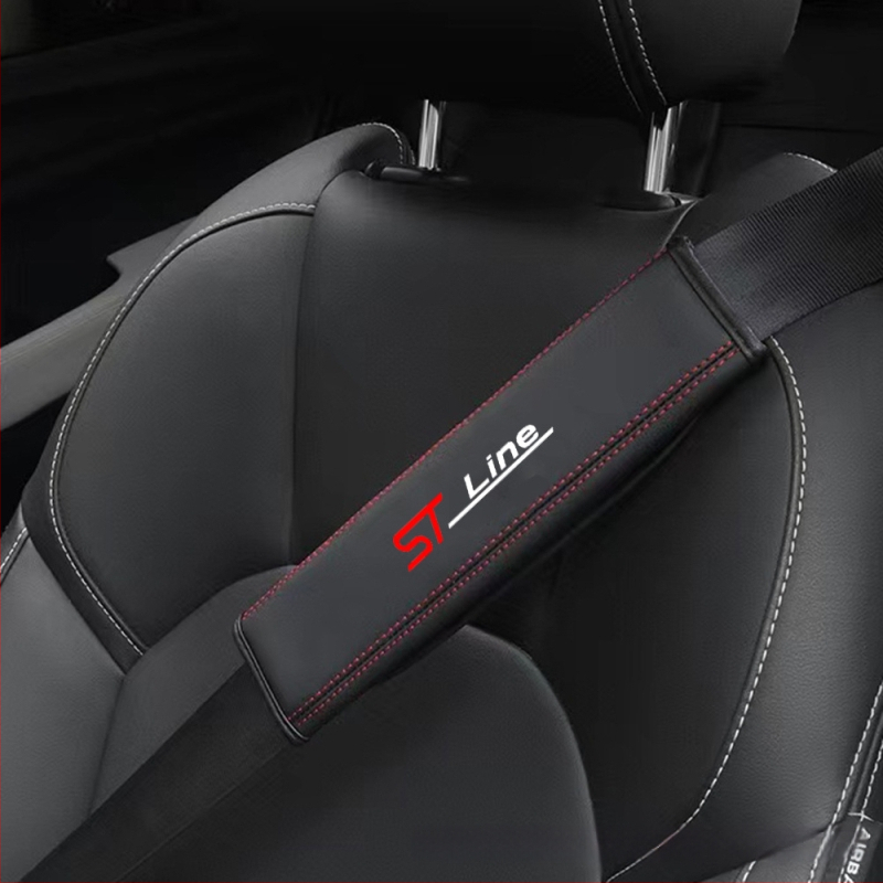 Δερμάτινο μαξιλαράκι ζώνης για Mondeo ST-Line, πρακτικό αξεσουάρ, 90 g, κατασκευασμένο στη Γκουανγκζού, εκτυπωμένο λογότυπο