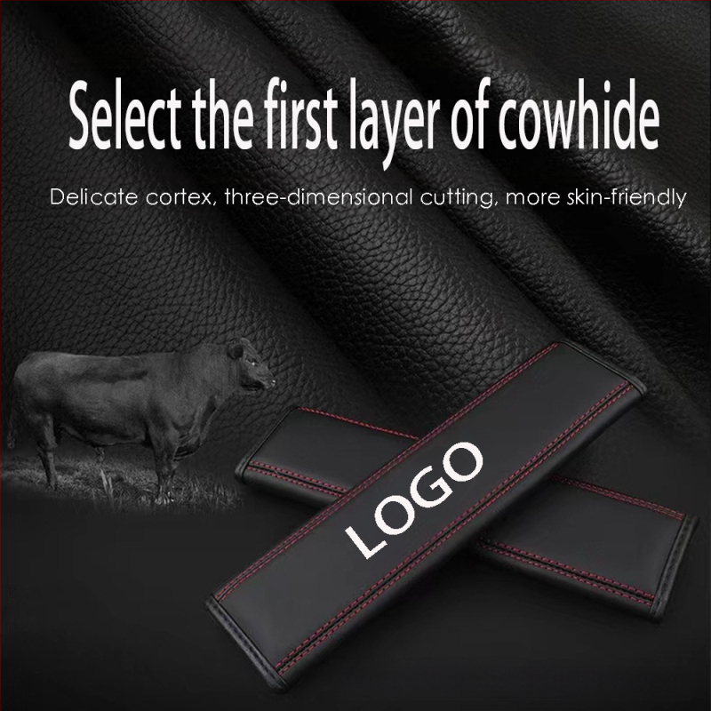 Δερμάτινο μαξιλαράκι ζώνης για Mondeo ST-Line, πρακτικό αξεσουάρ, 90 g, κατασκευασμένο στη Γκουανγκζού, εκτυπωμένο λογότυπο