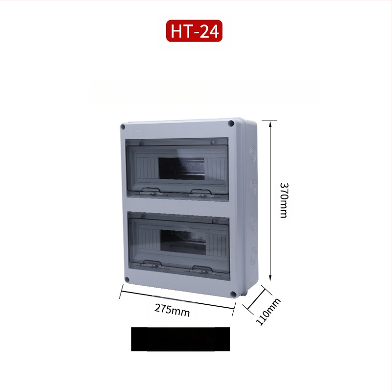 HT-24 Vanjska ABS kutija za distribuciju, 24 kanala, površinska montaža, IP65 vodootporna i otporna na prašinu