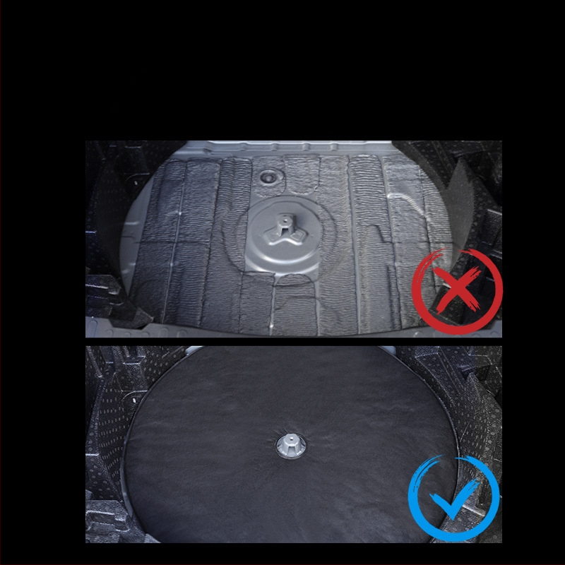 Automobilių bagažinės izoliacinė plokštė atsarginio rato skyriaus; medžiaga: Kita; prekės kategorija: dulkių neturinti asbesto pluošto audinys; funkcija: izoliacija; taikymas: atsarginio rato niša