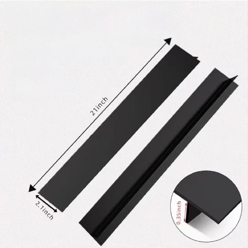 Silicone tarpo uždarymo juosta tarp viryklės ir stalviršio, atspari riebalams ir nešvarumams, virtuvės sandarinimo juosta