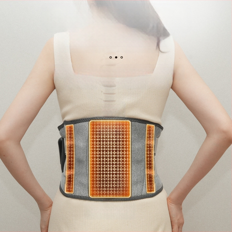 Belaidis šildantis juosmens diržas su šilumos kompresu ir fizioterapija — įkraunamas, mechaninis valdymas, be pakopų greičio reguliavimas, vibracija