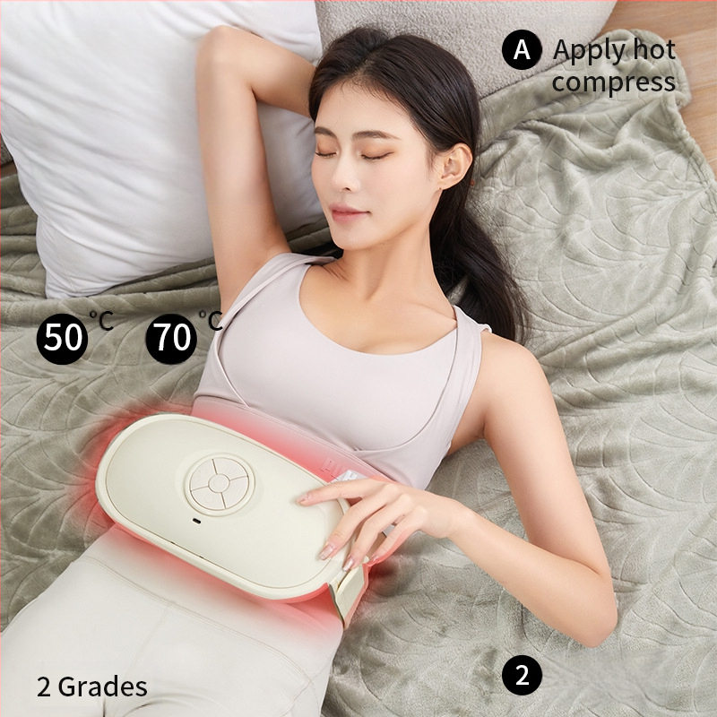 Hasi masszírozó készülék melegítő-kompressziós funkcióval, modell A8, töltéses üzemmód, gombos vezérlés, súly 1,35 kg