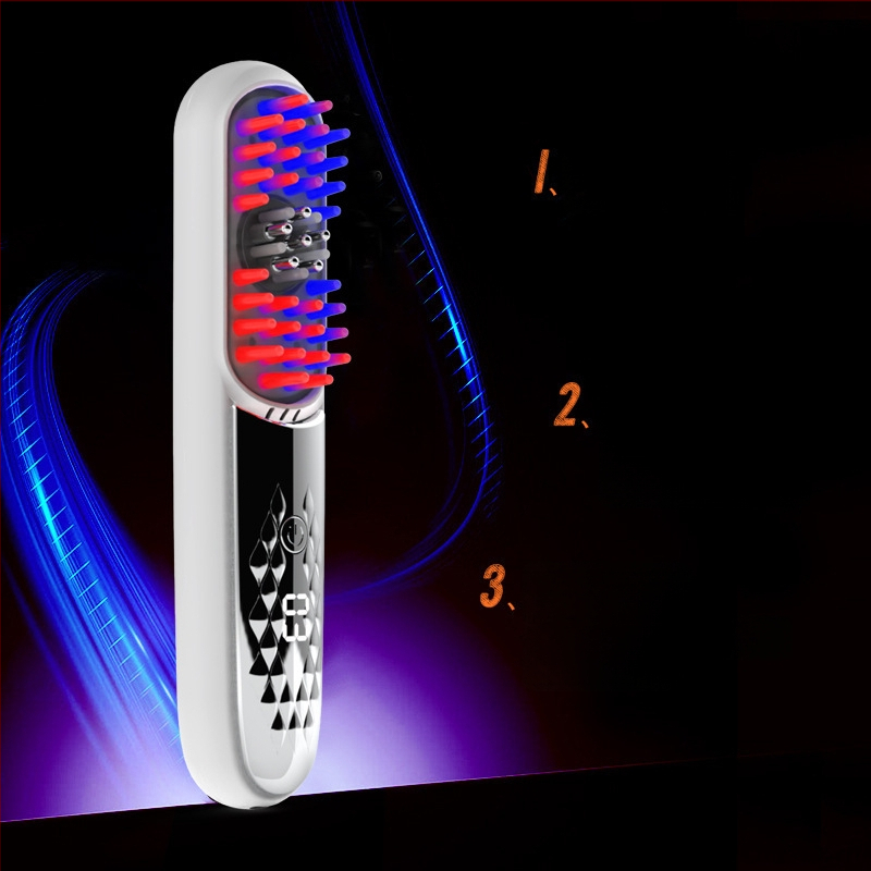 Електрически гребен за медикаментозна грижа на скалпа със светлинна терапия, модел HF188