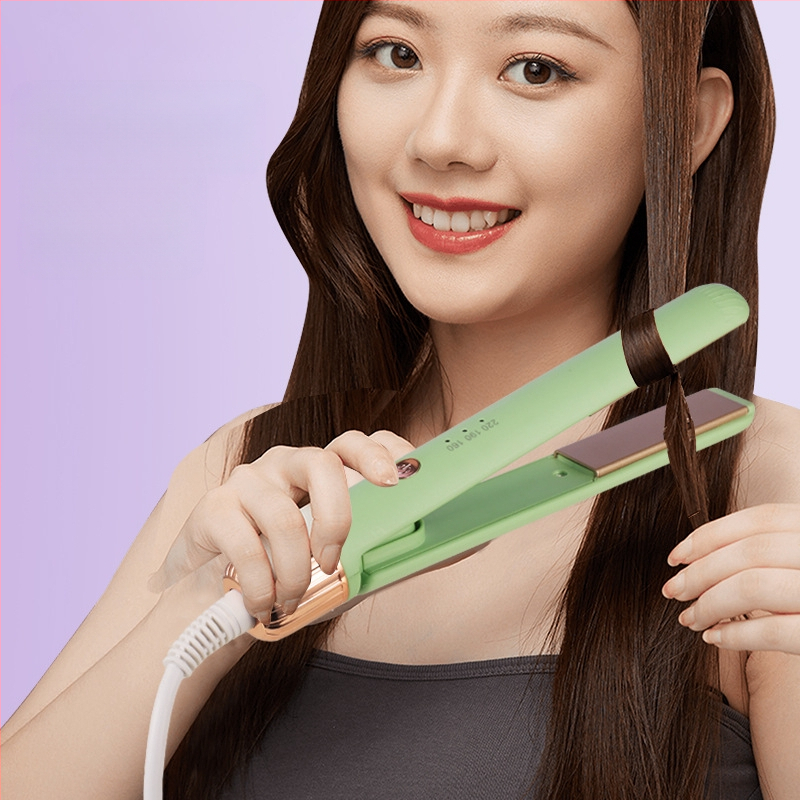 Dvigubos funkcijų plaukų tiesinimo ir garbanojimo priemonė su keramikos šildymu, 3 laipsnių temperatūros reguliavimas, 220V, 35W