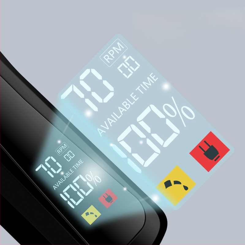 Електрическа машинка за подстригване с цифров дисплей, презареждаема, водоустойчива, сменяеми и измиващи се неръждаеми стоманени остриета, четков мотор, живот на батерията 1–3 ч