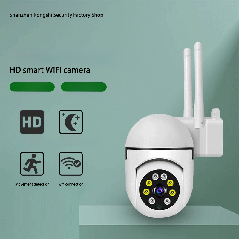 RS-006 Beltéri biztonsági kamera Wi‑Fi-vel, távoli okostelefonról történő vezérlés, 2,8 mm objektív, 720p HD, éjjellátás