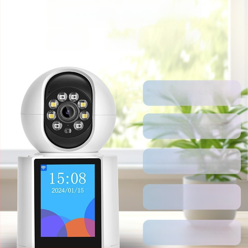Wi‑Fi κάμερα παρακολούθησης με αμφίδρομη βιντεοκλήση για ηλικιωμένους και μωρά, 2 MP, αποθήκευση TF, νυχτερινή όραση