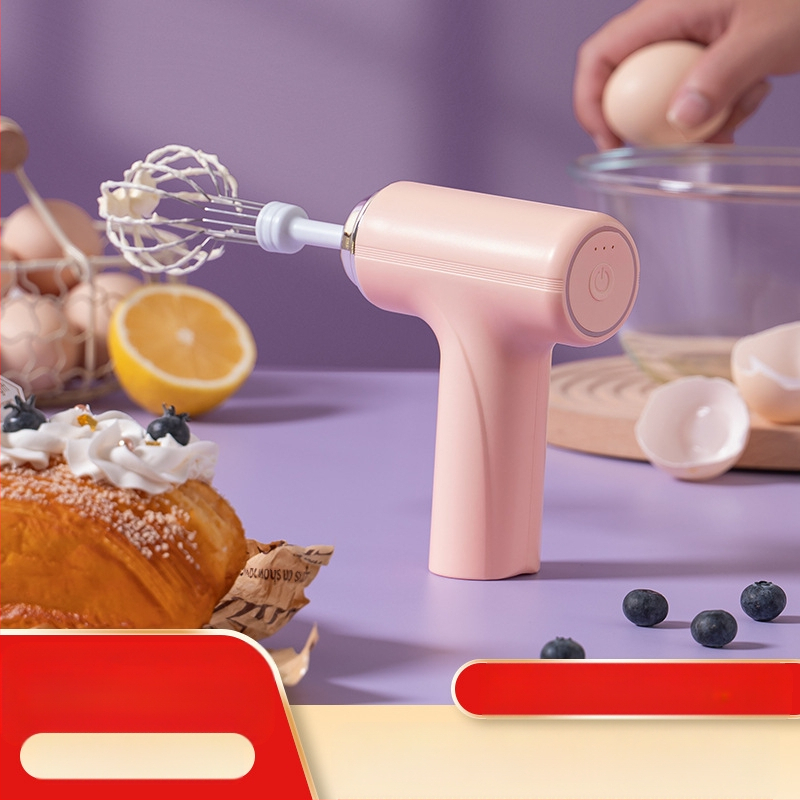 Elektrinis kiaušinių plakiklis, nerūdijančio plieno, belaidis įkrovimas, 1200mAh baterija, 1200 rpm, 15W (nerūdijančio plieno; belaidis įkrovimas; 1200mAh; 1200 rpm; 15W)