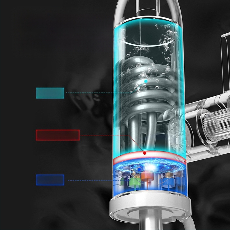 Електрически кран за гореща вода с вътрешен резервоар от 304 неръждаема стомана, 3000W нагревателна мощност, 220V, въртящ се, единична дръжка