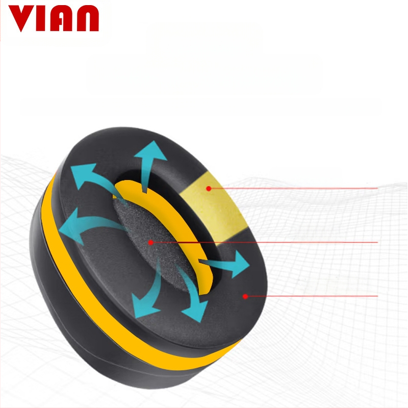 VIAN X7A Pro garsiaizoliacinės ausinės su galvos laikikliu, triukšmo slopinimas 37 dB, tinkama miegui, darbui ir mokymuisi pramoninėje aplinkoje